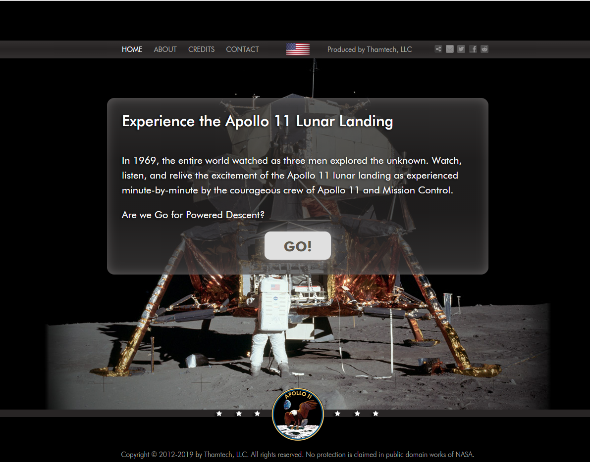 Apollo 11 way to the moon, space visualization, data software