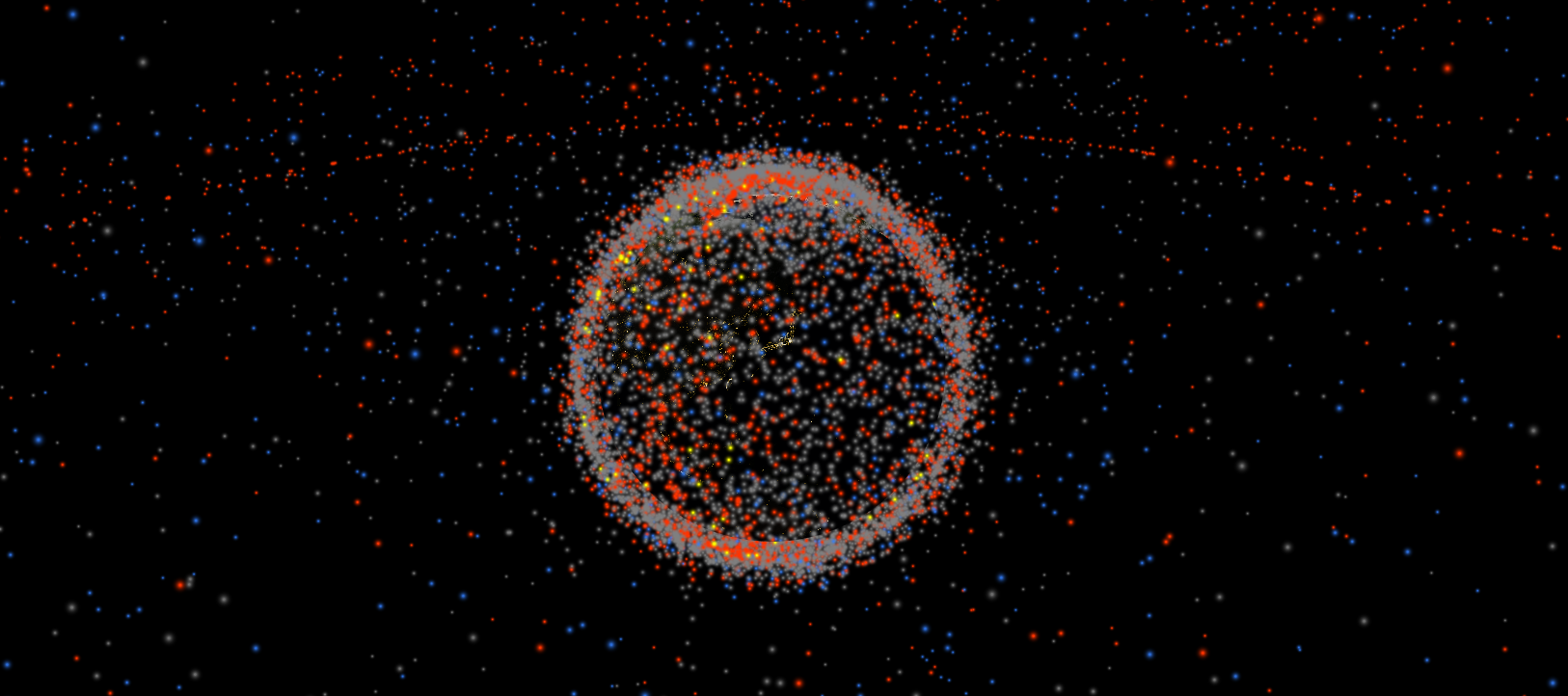 Real-time 3D map of objects in Earth orbit visualized, data software